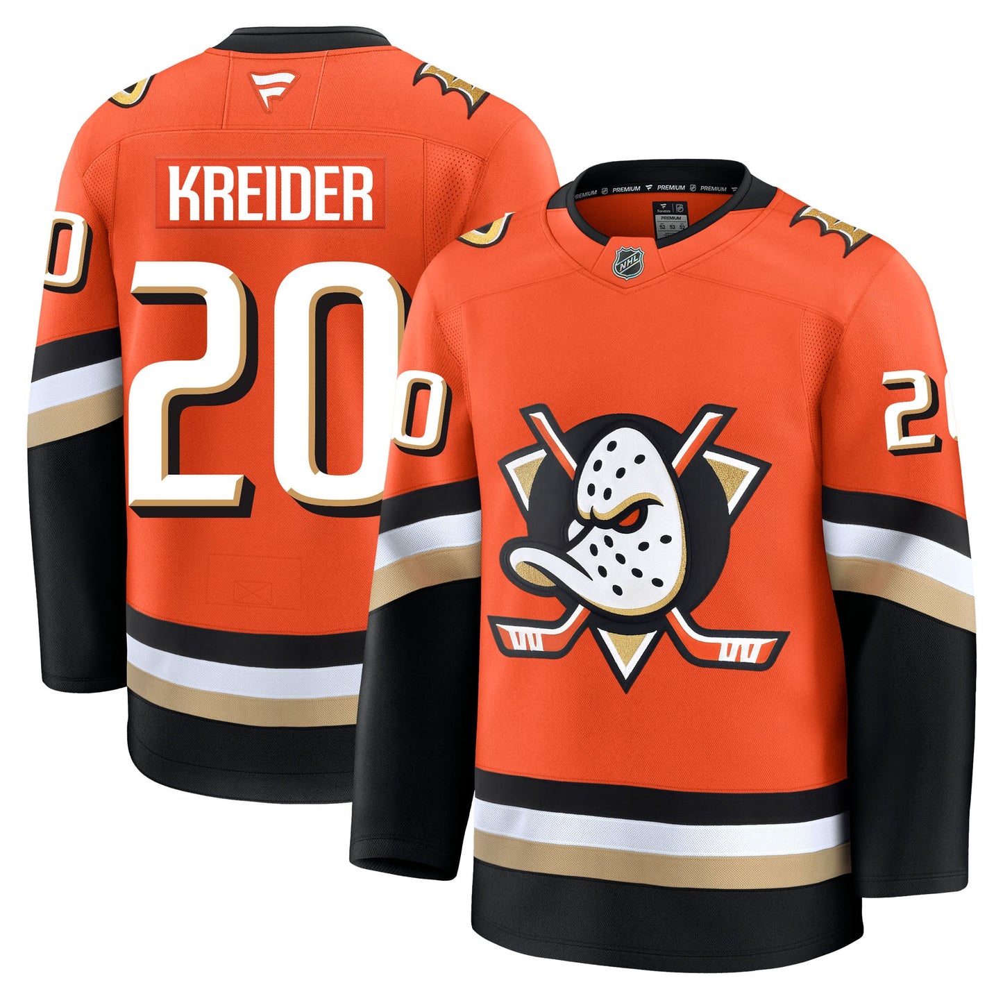 Chris Kreider Anaheim Ducks Fanatics Premium Home Jersey