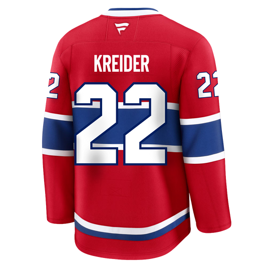 Chris Kreider Montreal Canadiens Fanatics Premium Home Jersey