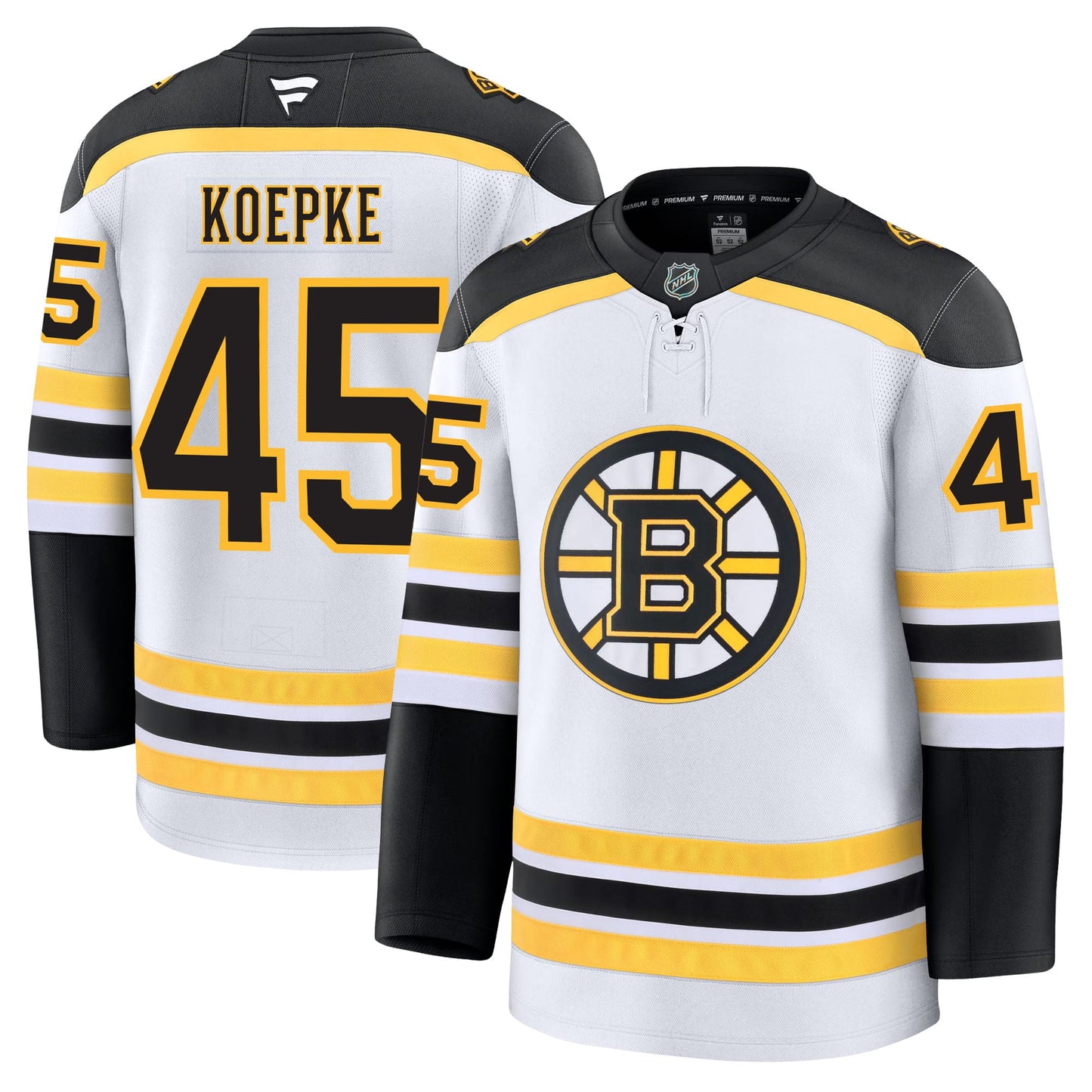 Cole Koepke Boston Bruins Fanatics Premium Away Jersey