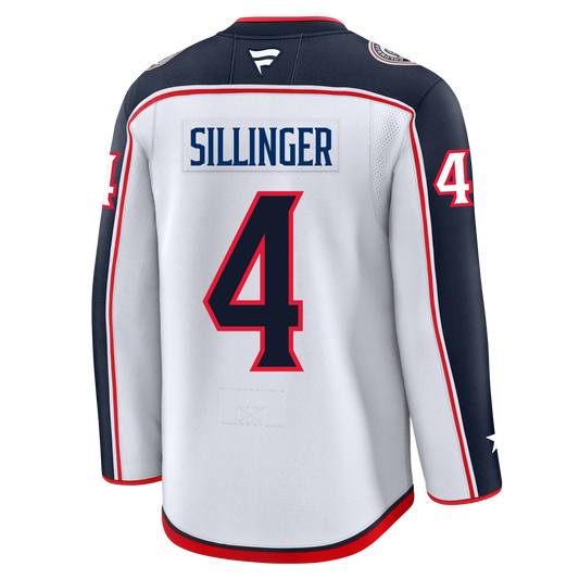Cole Sillinger Columbus Blue Jackets Fanatics Premium Away Jersey
