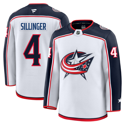 Cole Sillinger Columbus Blue Jackets Fanatics Premium Away Jersey