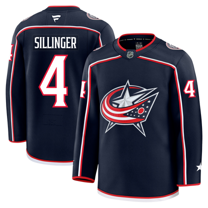 Cole Sillinger Columbus Blue Jackets Fanatics Premium Home Jersey
