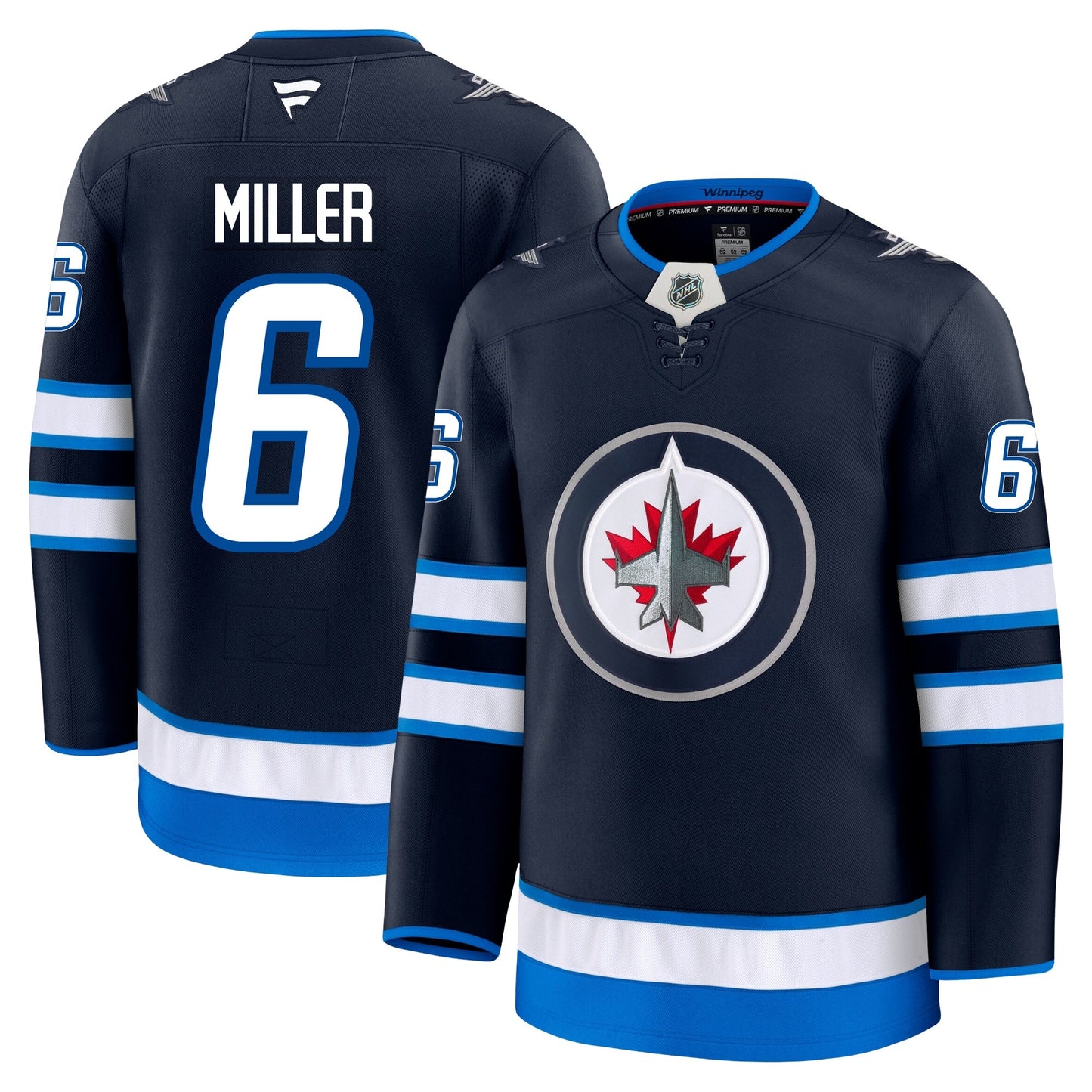 Colin Miller Winnipeg Jets Fanatics Premium Home Jersey
