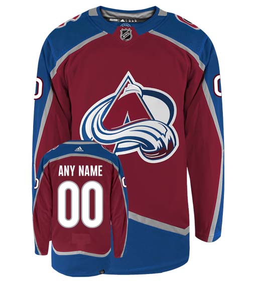 Customizable Colorado Avalanche Adidas Primegreen Authentic NHL
