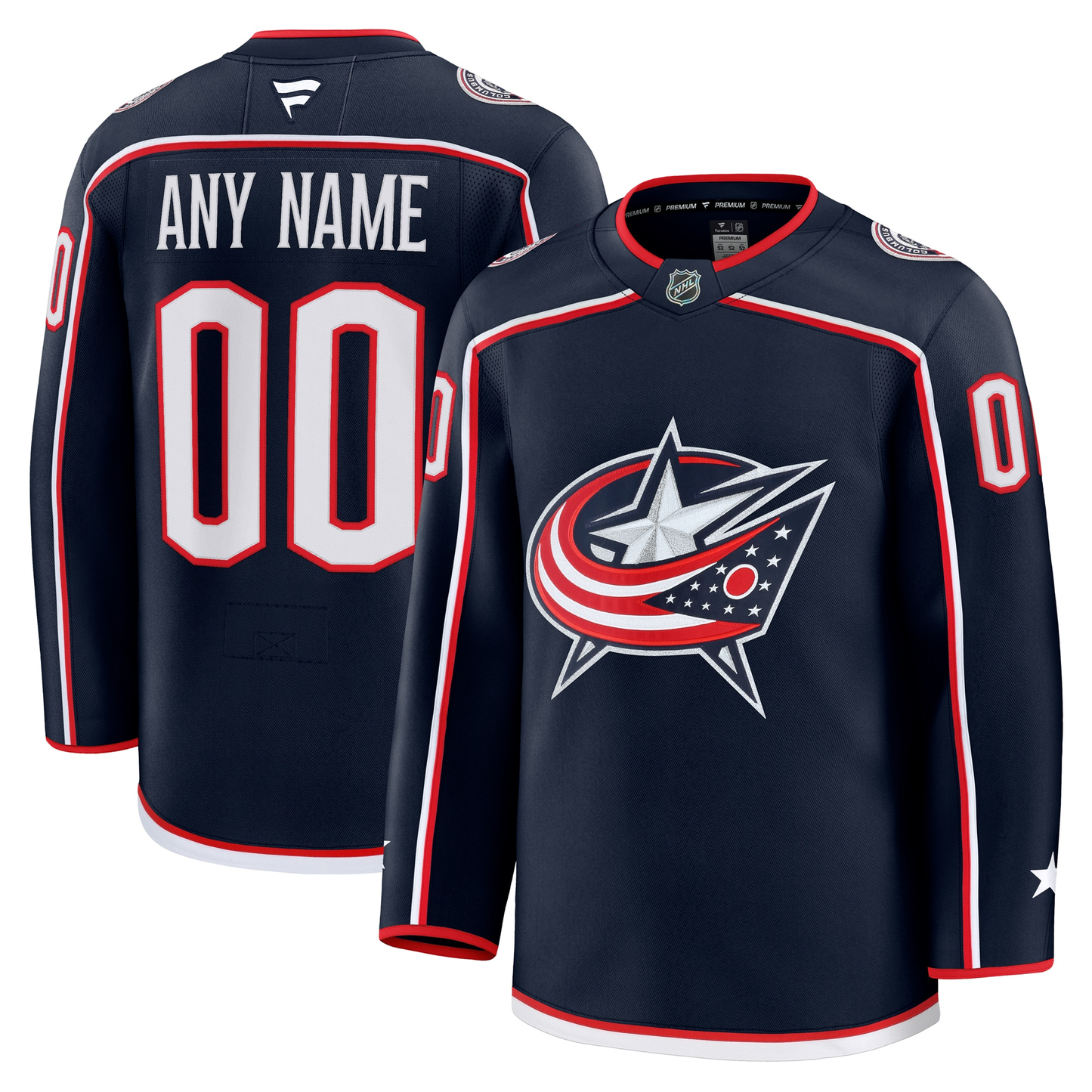 Customizable Columbus Blue Jackets 2024 Fanatics Premium Official HOME NHL Jersey