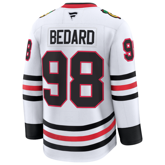 Connor Bedard Chicago Blackhawks Fanatics Premium Away Jersey