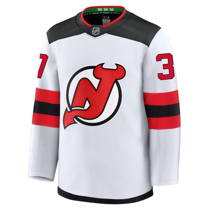 Connor Hellebuyck New Jersey Devils Fanatics Premium Away Jersey