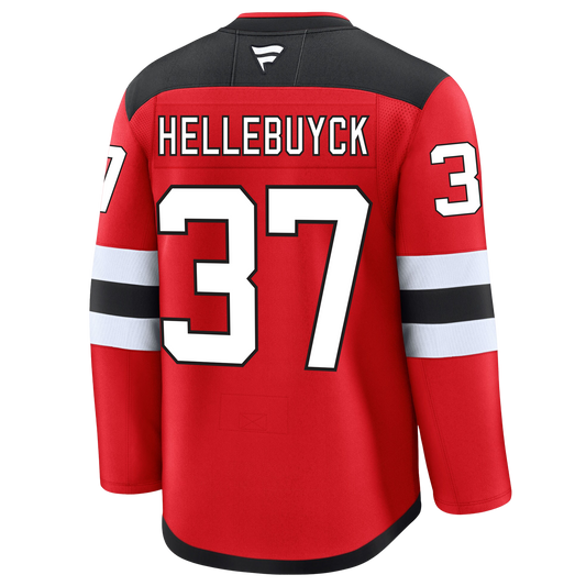 Connor Hellebuyck New Jersey Devils Fanatics Premium Home Jersey