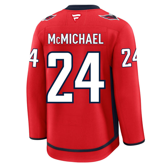 Connor Mcmichael Washington Capitals Fanatics Premium Home Jersey