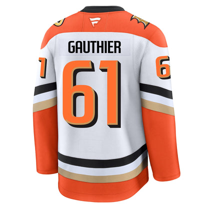 Cutter Gauthier Anaheim Ducks Fanatics Premium Away Jersey
