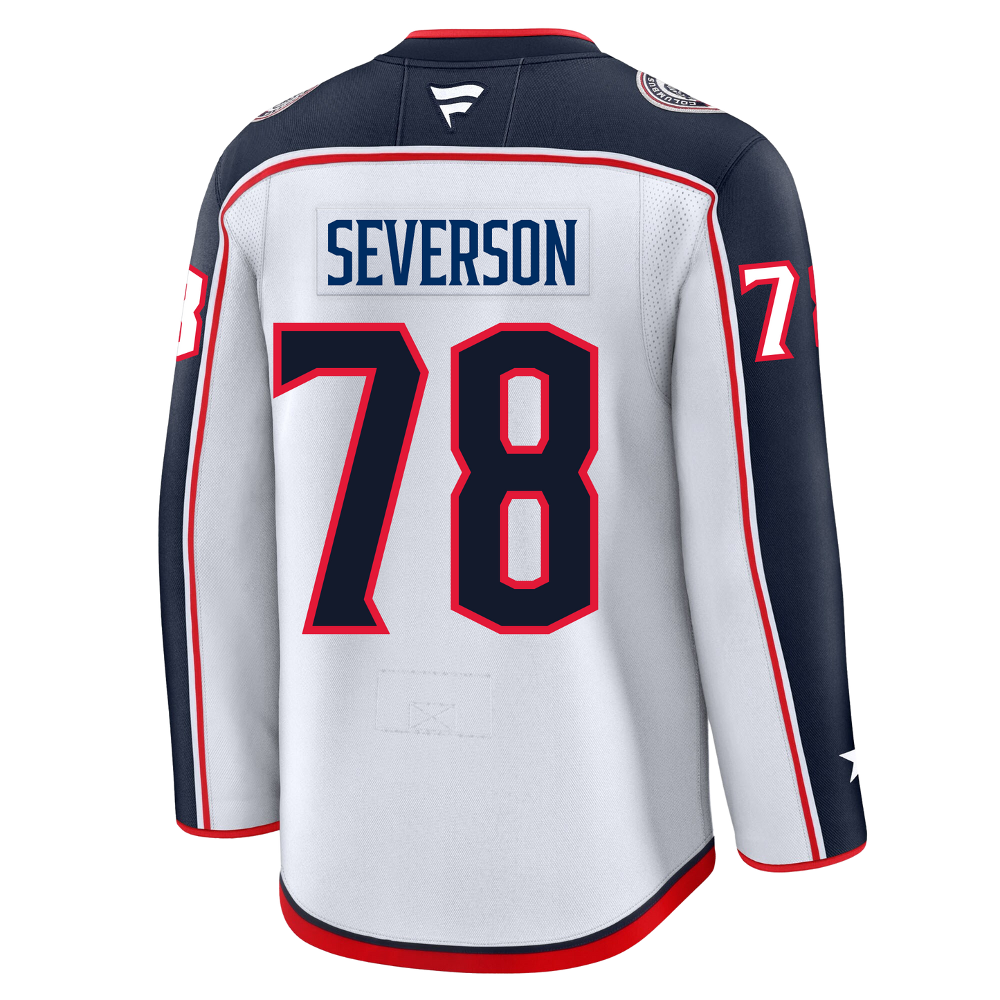 Damon Severson Columbus Blue Jackets Fanatics Premium Away Jersey