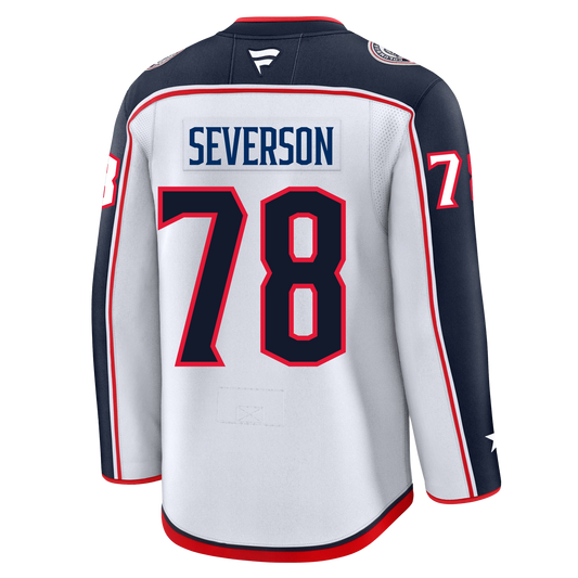 Damon Severson Columbus Blue Jackets Fanatics Premium Away Jersey