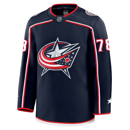 Damon Severson Columbus Blue Jackets Fanatics Premium Home Jersey