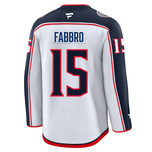 Dante Fabbro Columbus Blue Jackets Fanatics Premium Away Jersey