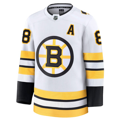 David Pastrnak Boston Bruins Fanatics Away Premium Jersey