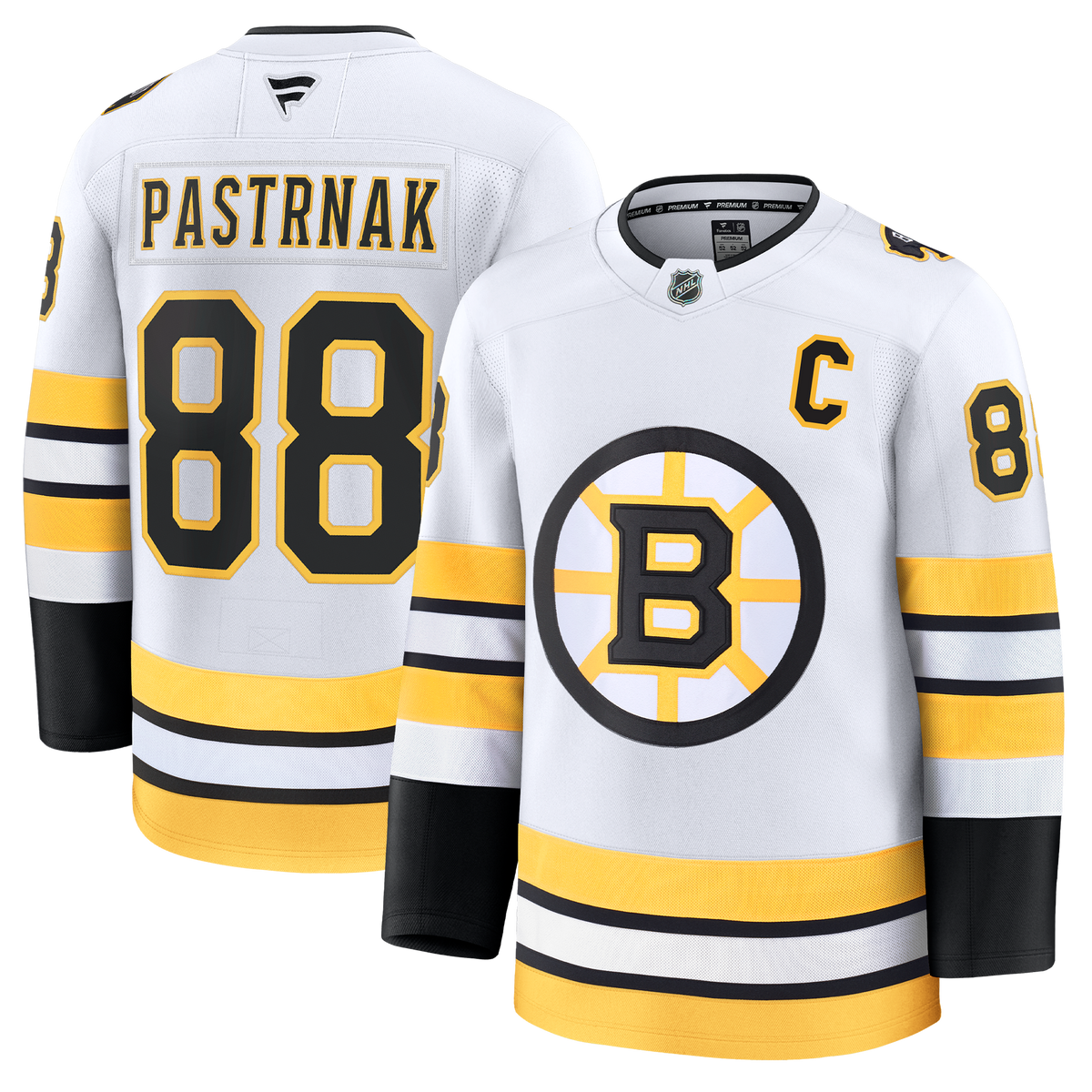 David Pastrnak Boston Bruins Fanatics Away Premium Jersey