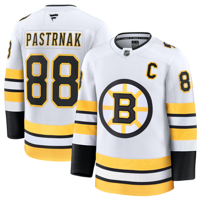 David Pastrnak Boston Bruins Fanatics Away Premium Jersey