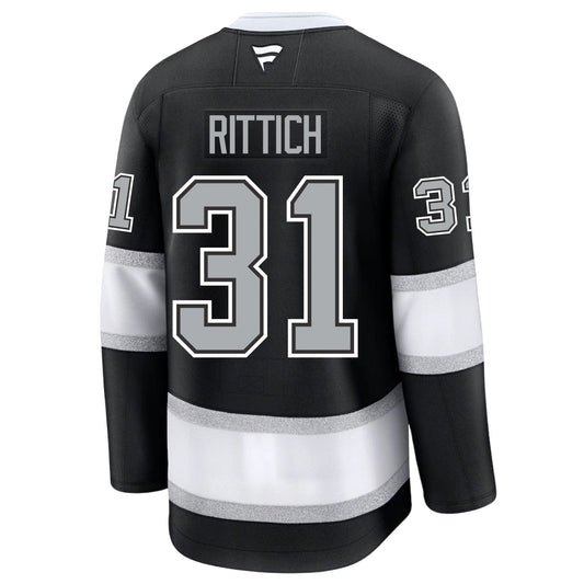 David Rittich Los Angeles Kings Fanatics Premium Home Jersey