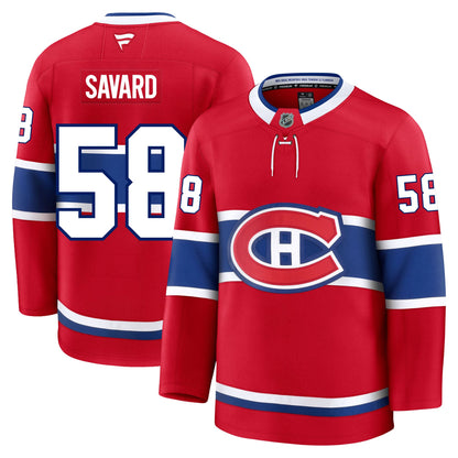 David Savard Montreal Canadiens Fanatics Premium Home Jersey