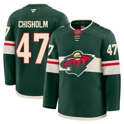 Declan Chisholm Minnesota Wild Fanatics Premium Home Jersey