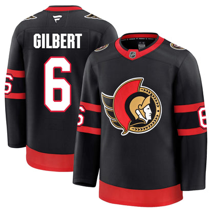 Dennis Gilbert Ottawa Senators Fanatics Premium Home Jersey