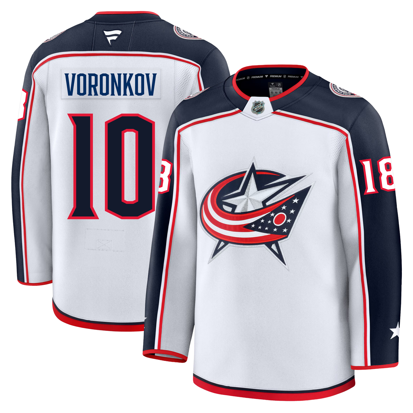Dmitri Voronkov Columbus Blue Jackets Fanatics Premium Away Jersey