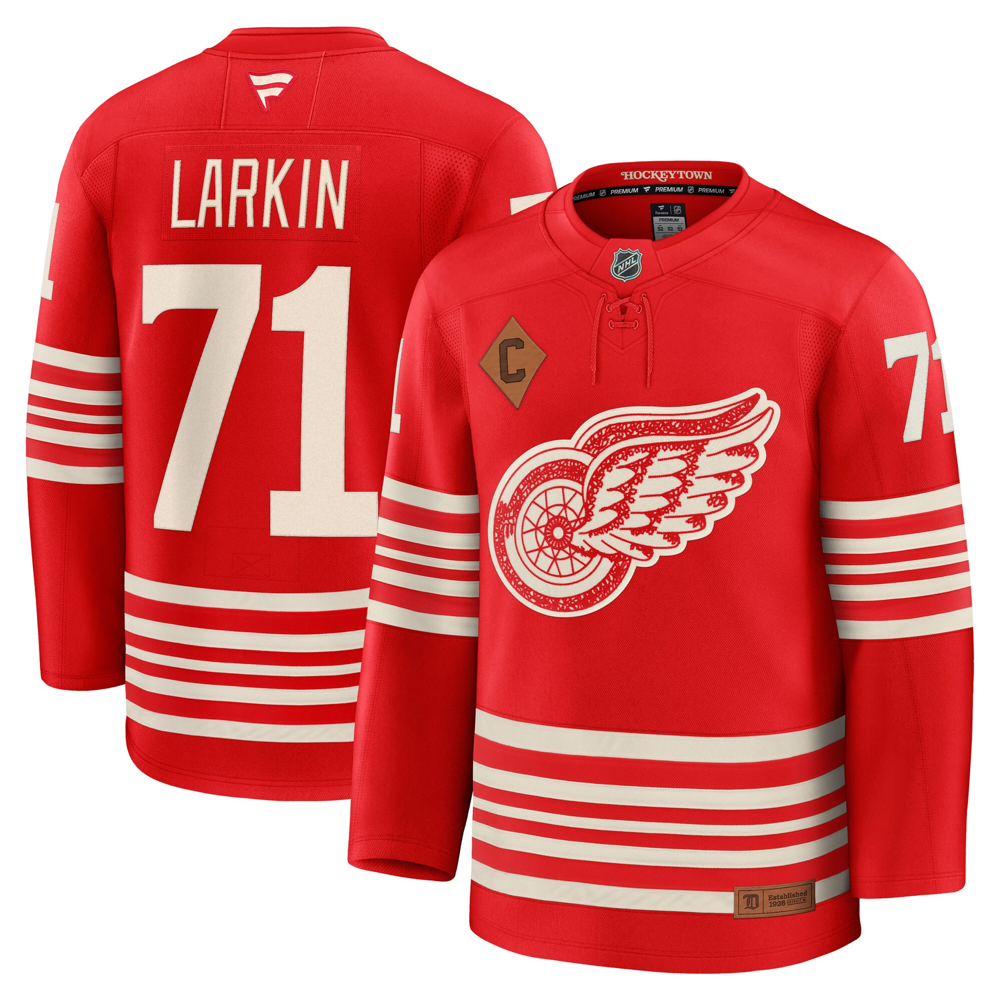 Dylan Larkin Detroit Red Wings Fanatics Centennial Premium Jersey