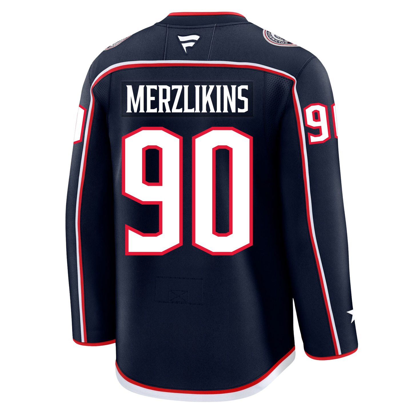 Elvis Merzlikins Columbus Blue Jackets Fanatics Premium Home Jersey