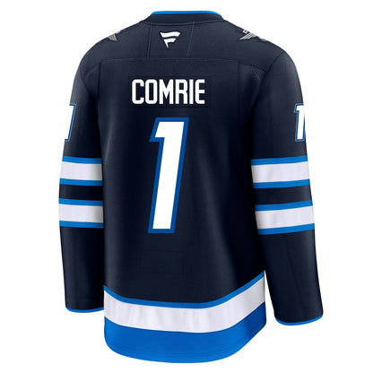 Eric Comrie Winnipeg Jets Fanatics Premium Home Jersey