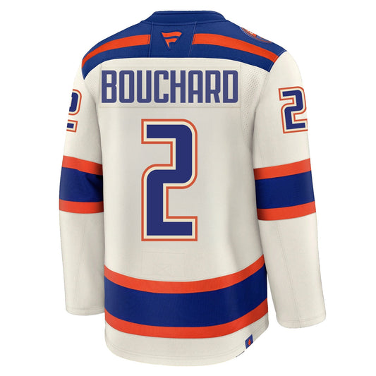 Evan Bouchard Edmonton Oilers Fanatics Alternate Premium Jersey
