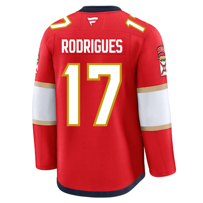 Evan Rodrigues Florida Panthers Fanatics Premium Home Jersey