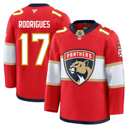 Evan Rodrigues Florida Panthers Fanatics Premium Home Jersey