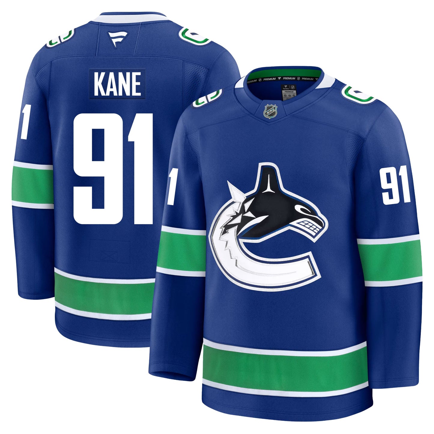 Evander Kane Vancouver Canucks Fanatics Premium Home Jersey