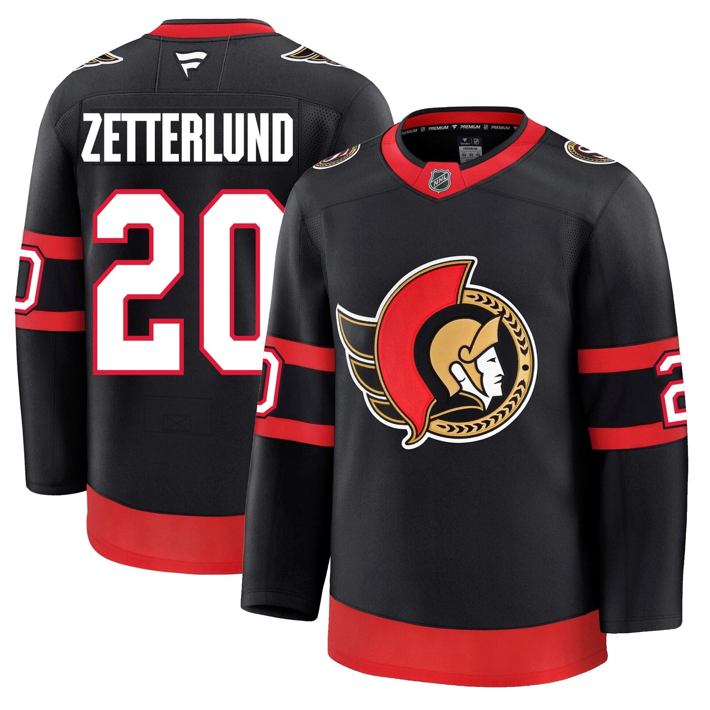Fabian Zetterlund Ottawa Senators Fanatics Premium Home Jersey