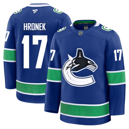 Filip Hronek Vancouver Canucks Fanatics Premium Home Jersey