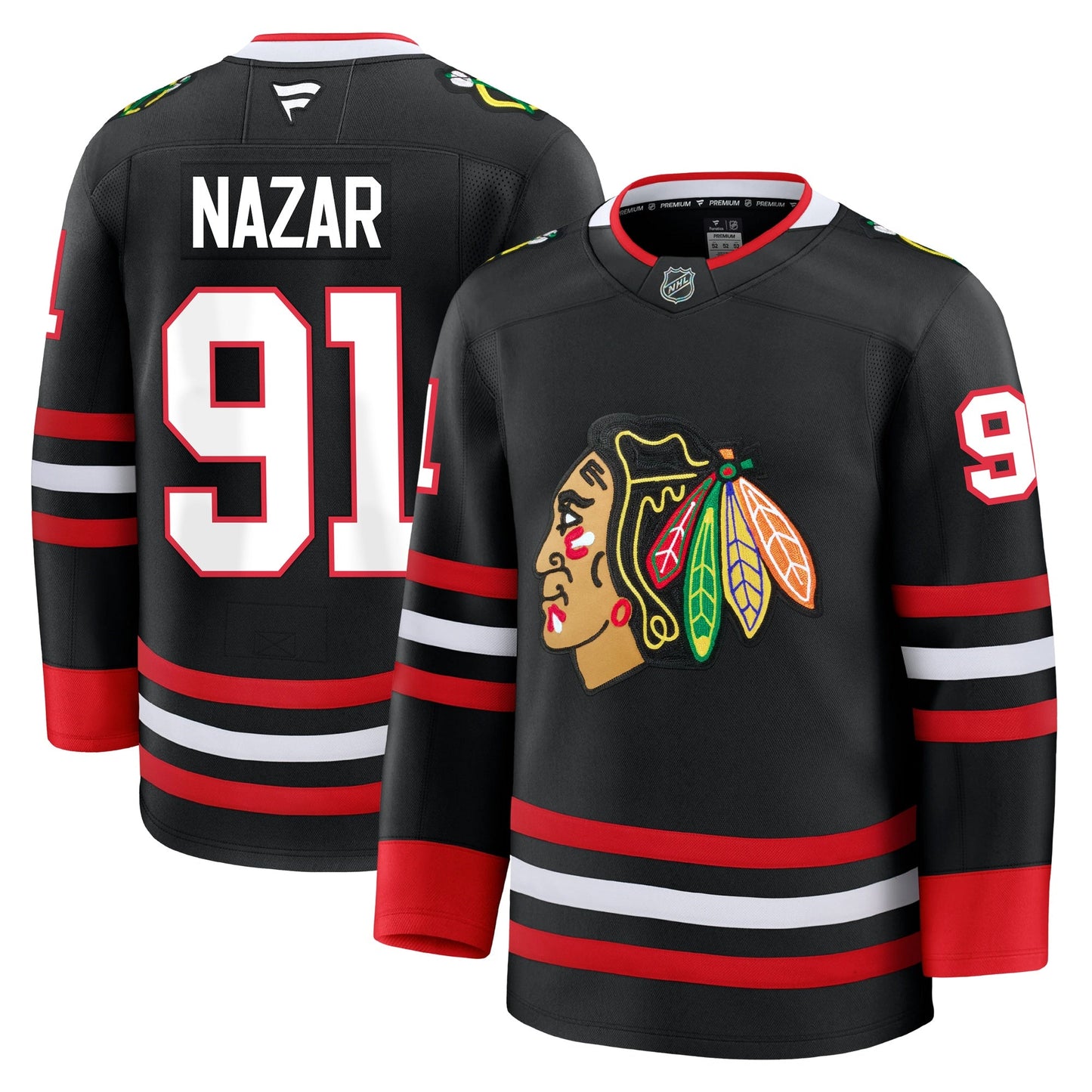Frank Nazar Chicago Blackhawks Fanatics Alternate Premium Jersey
