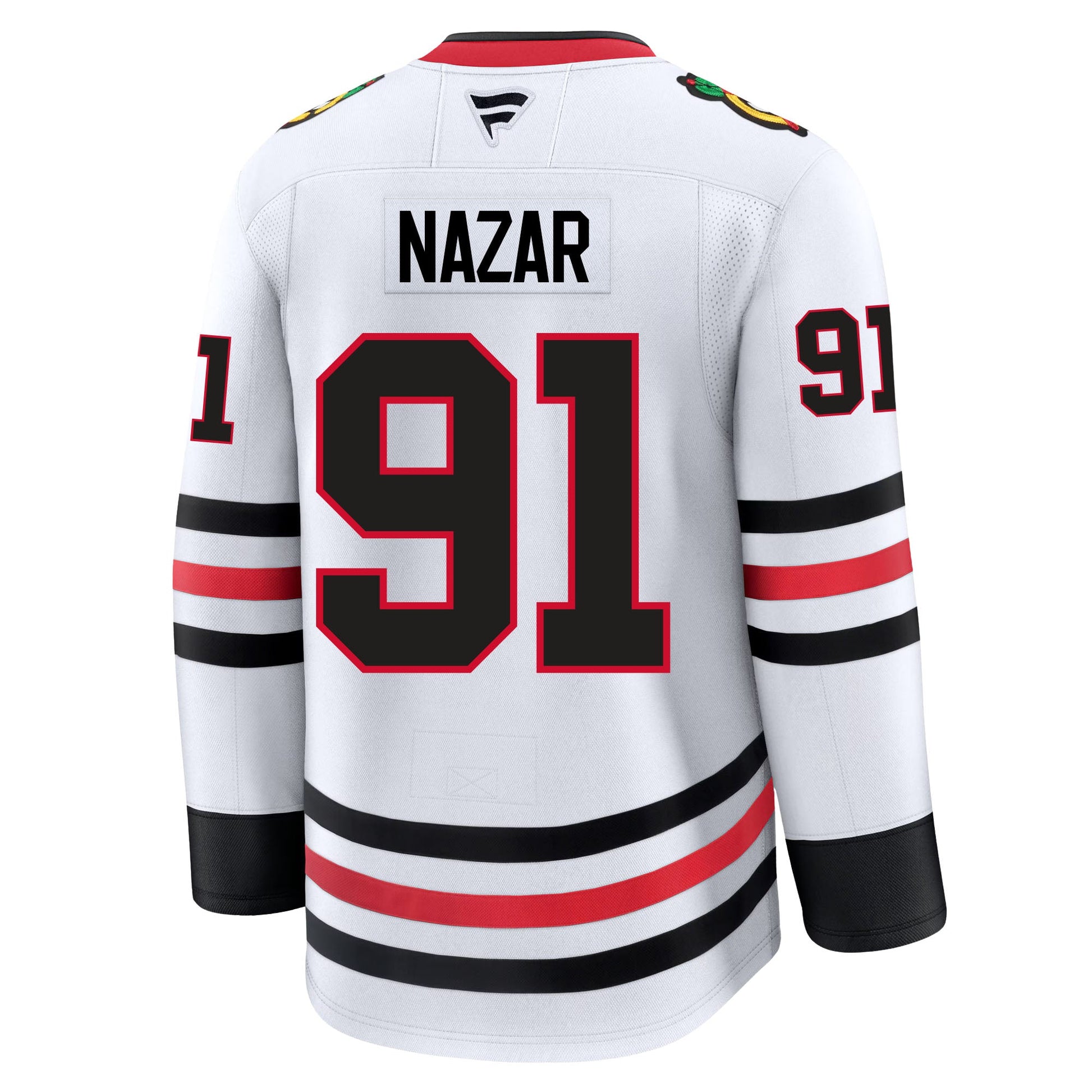 chicago blackhawks gear Frank Nazar Chicago Blackhawks Fanatics Premium Away Jersey – CoolHockey.com