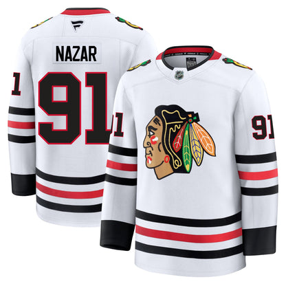 Frank Nazar Chicago Blackhawks Fanatics Premium Away Jersey