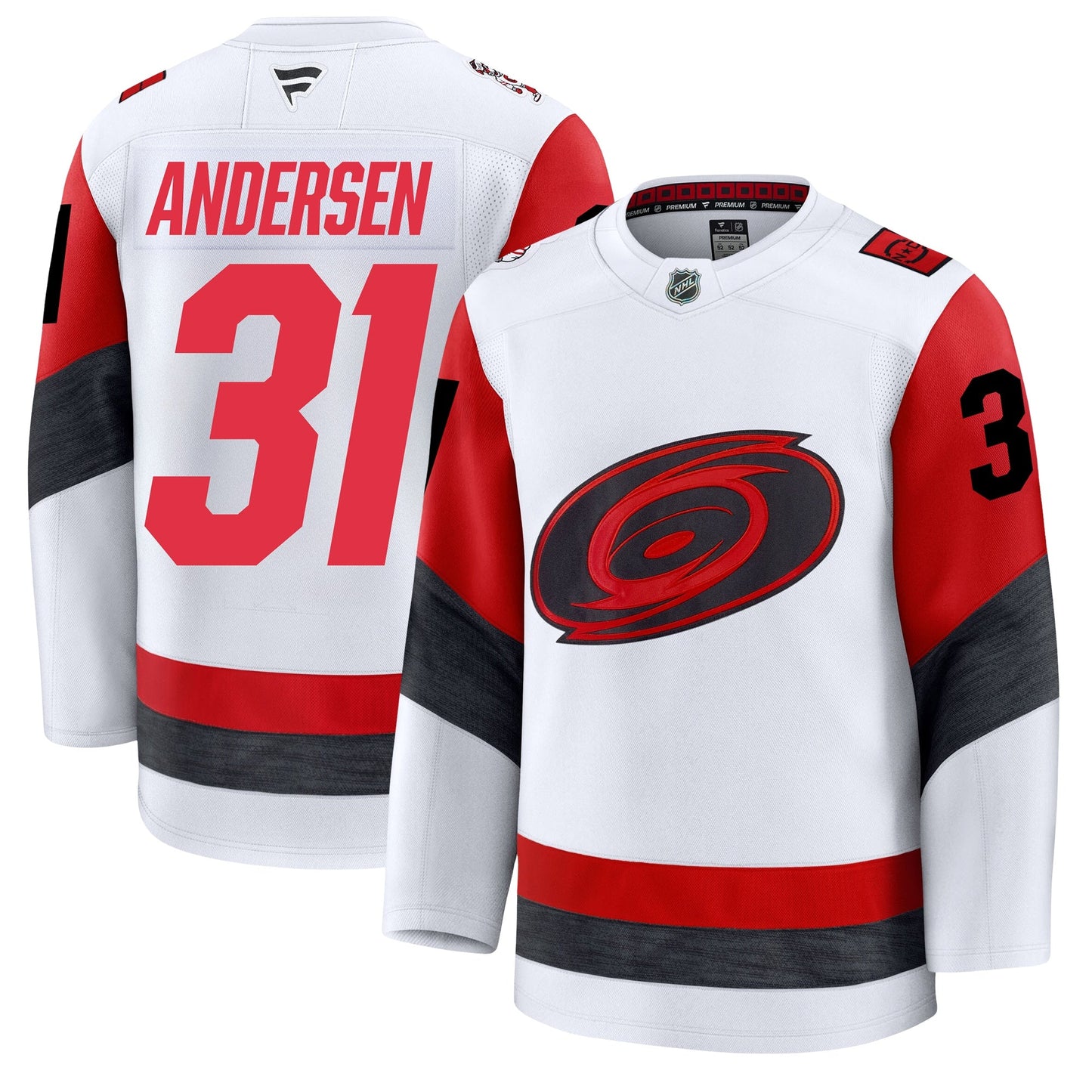 Frederik Andersen Carolina Hurricanes Fanatics Away Premium Jersey