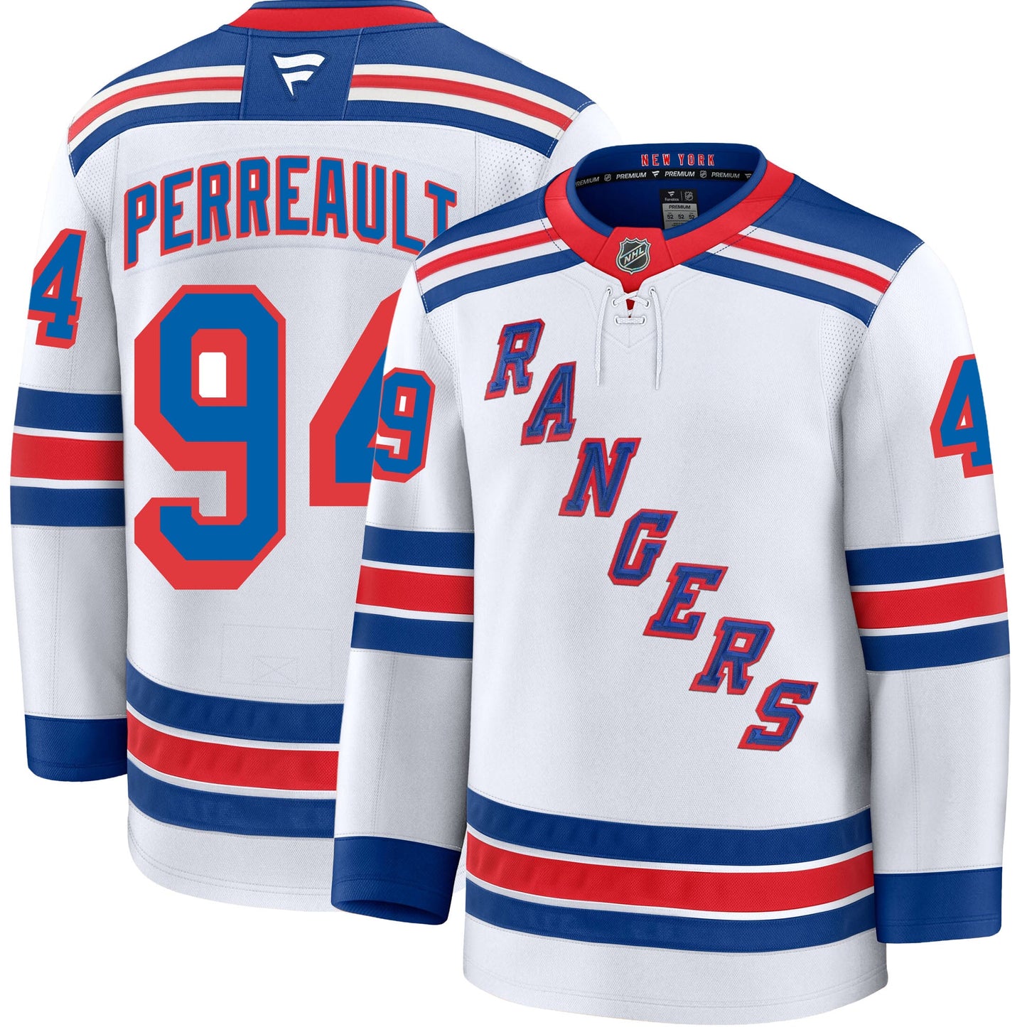 Gabe Perreault New York Rangers Fanatics Premium Away Jersey
