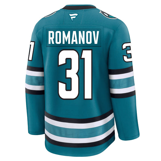 Georgi Romanov San Jose Sharks Fanatics Premium Home Jersey