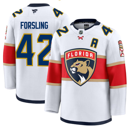 Gustav Forsling Florida Panthers Fanatics Premium Away Jersey