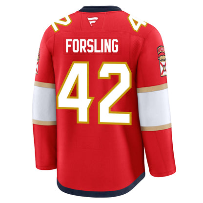 Gustav Forsling Florida Panthers Fanatics Premium Home Jersey