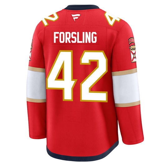 Gustav Forsling Florida Panthers Fanatics Premium Home Jersey