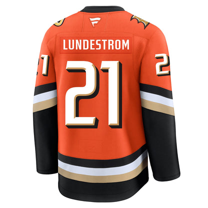 Isac Lundestrom Anaheim Ducks Fanatics Premium Home Jersey