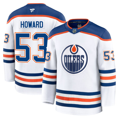 Issac Howard Edmonton Oilers Fanatics Premium Away Jersey