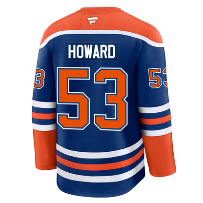 Issac Howard Edmonton Oilers Fanatics Premium Home Jersey