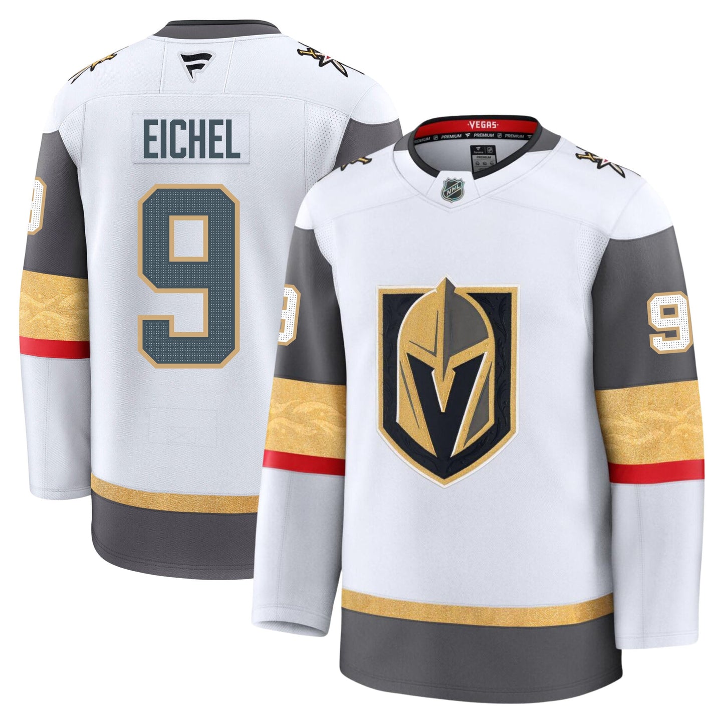 Jack Eichel Vegas Golden Knights Fanatics Premium Away Jersey