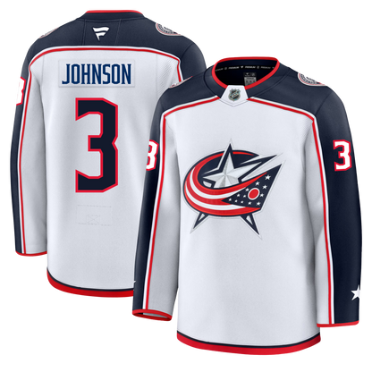 Jack Johnson Columbus Blue Jackets Fanatics Premium Away Jersey