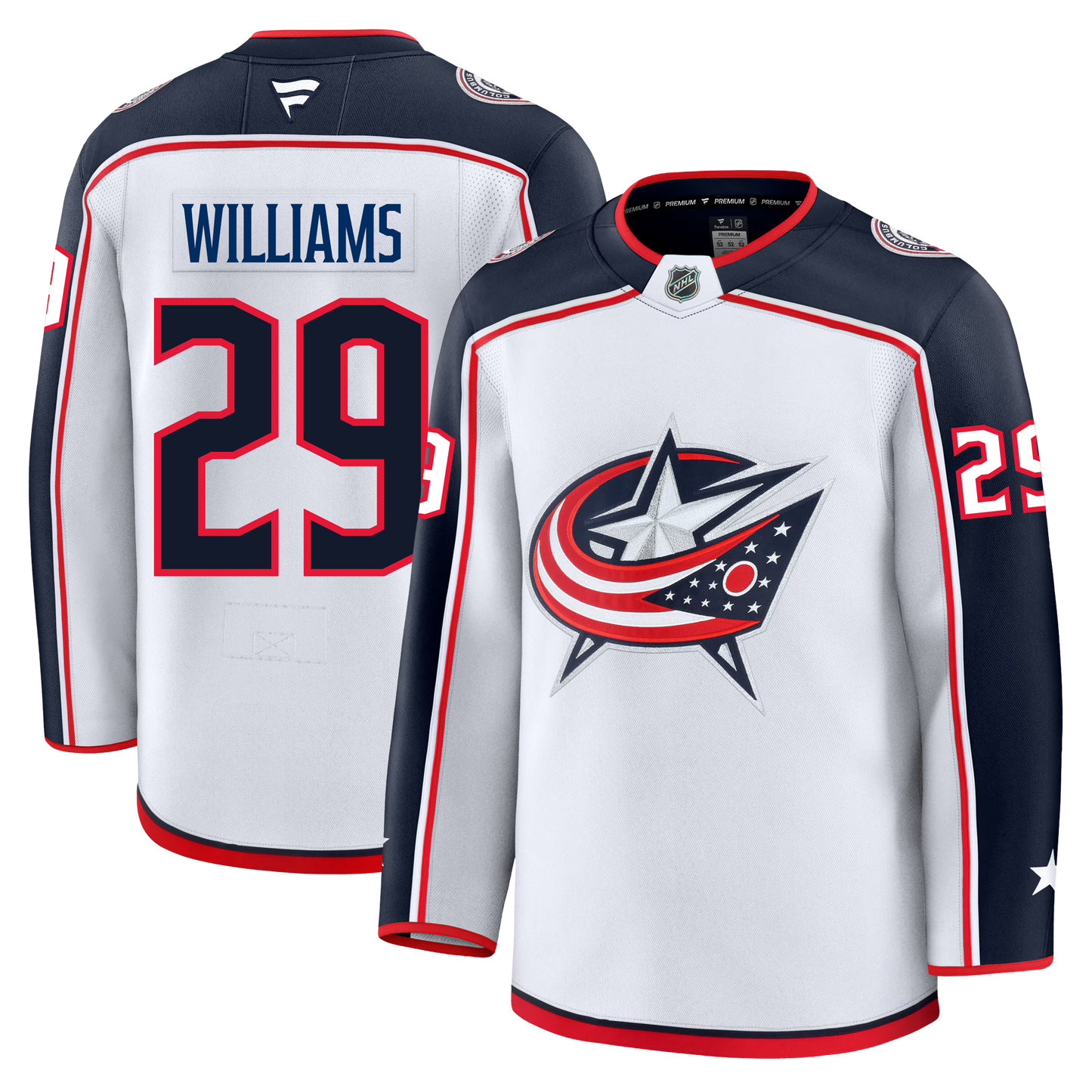 Jack Williams Columbus Blue Jackets Fanatics Premium Away Jersey